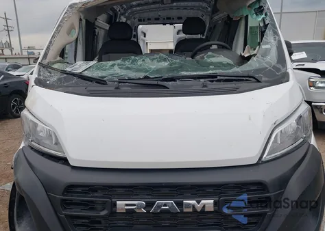 2025 Ram Promaster 2500 Tradesman High Roof 159 Wb W/Pass Seat from USA, damaged, VIN 3C6LRVDG9SE512459